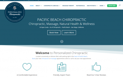 San Diego Chiropractor Launches New Site with RI