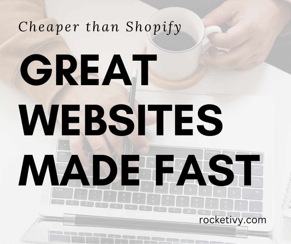 Rocket Ivy - Build a website fast and cheaper than Shopify