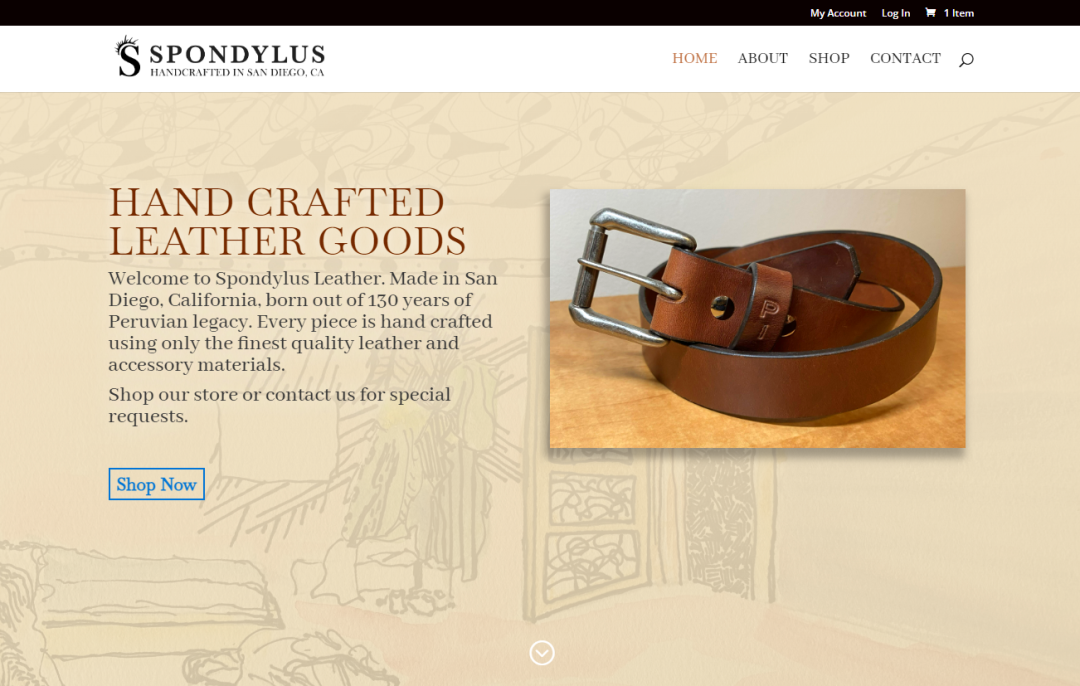 Spondylus Leather - High Quality Leather Goods, Belts, Wallets - Made in San Diego