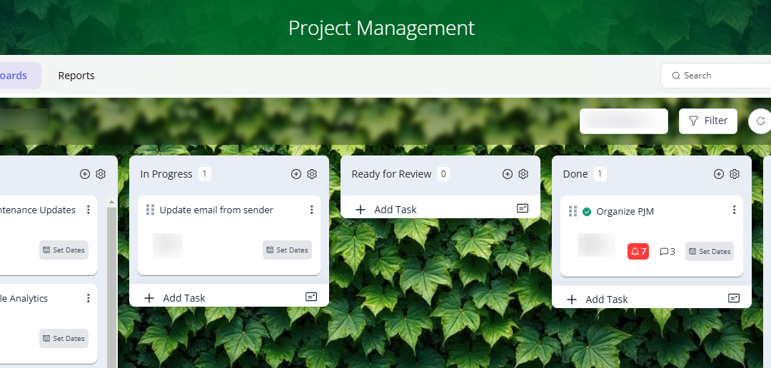 Never “Forget” Again!  New Project Management Dashboard for All RI Customers
