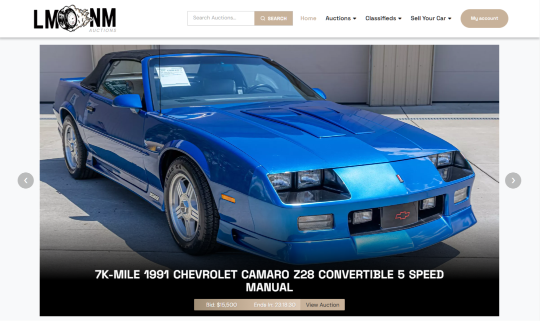 Low Miles No Miles Auctions